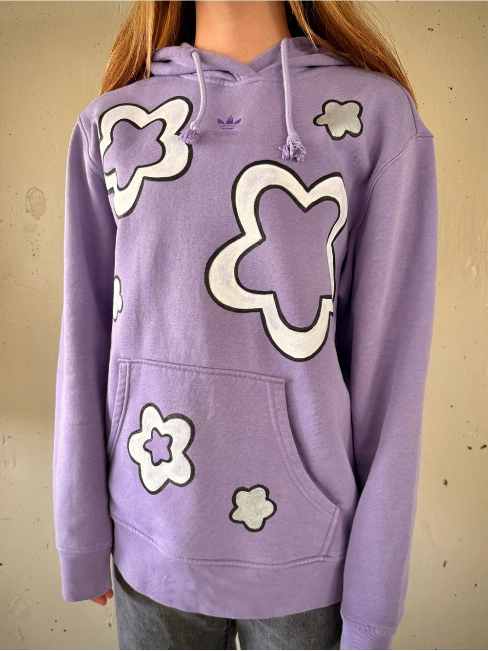 Adidas X Hello Love Purple Flower Hoodie - Picture 3 of 5